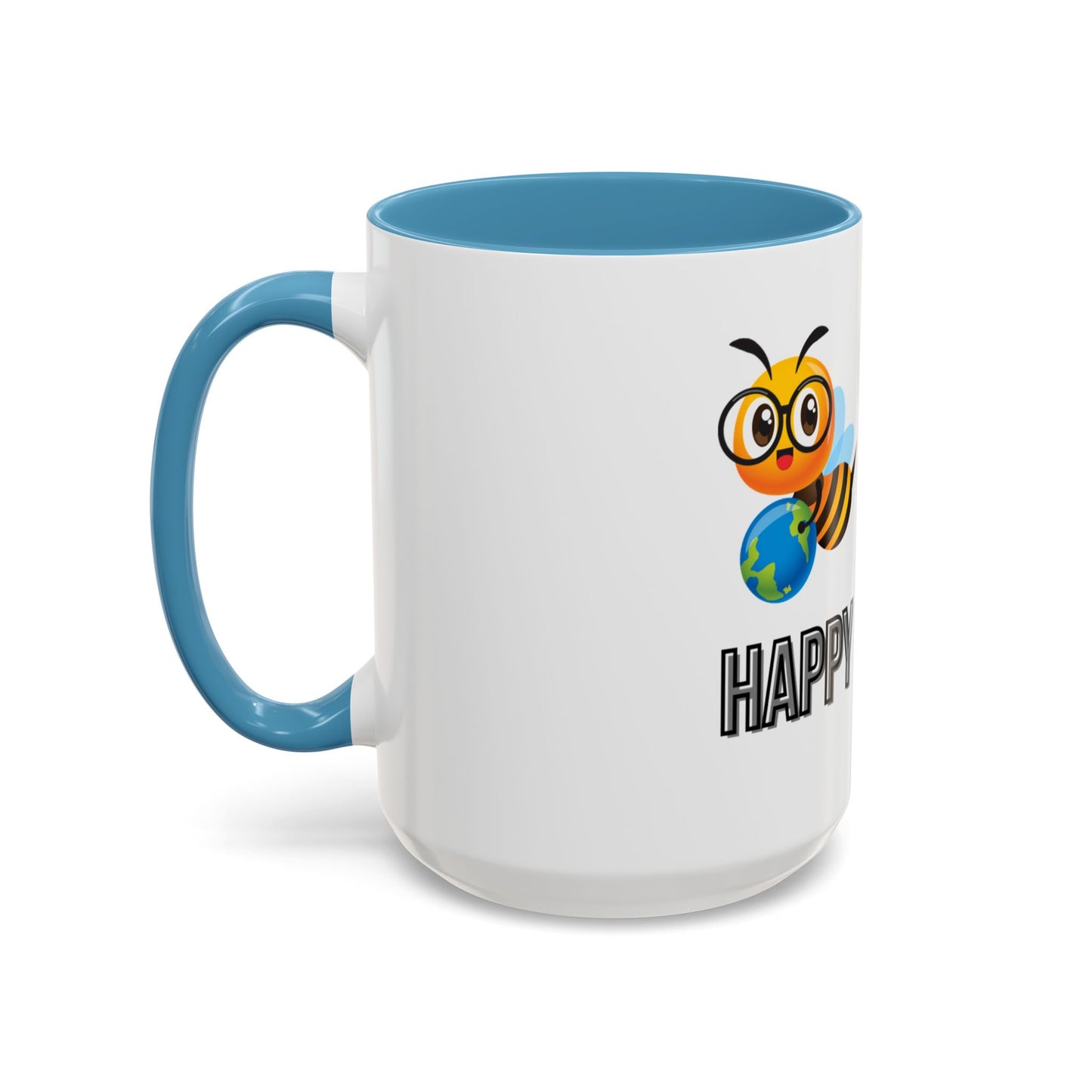 Cute "Bee Happy" Coffee Mug – 11 & 15oz Accent Mug for Nature Lovers