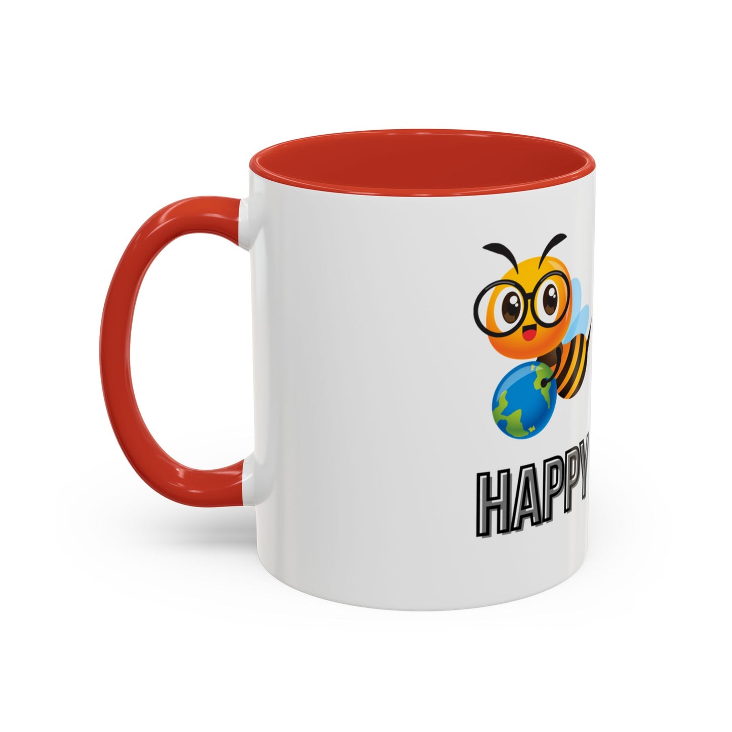 Cute "Bee Happy" Coffee Mug – 11 & 15oz Accent Mug for Nature Lovers