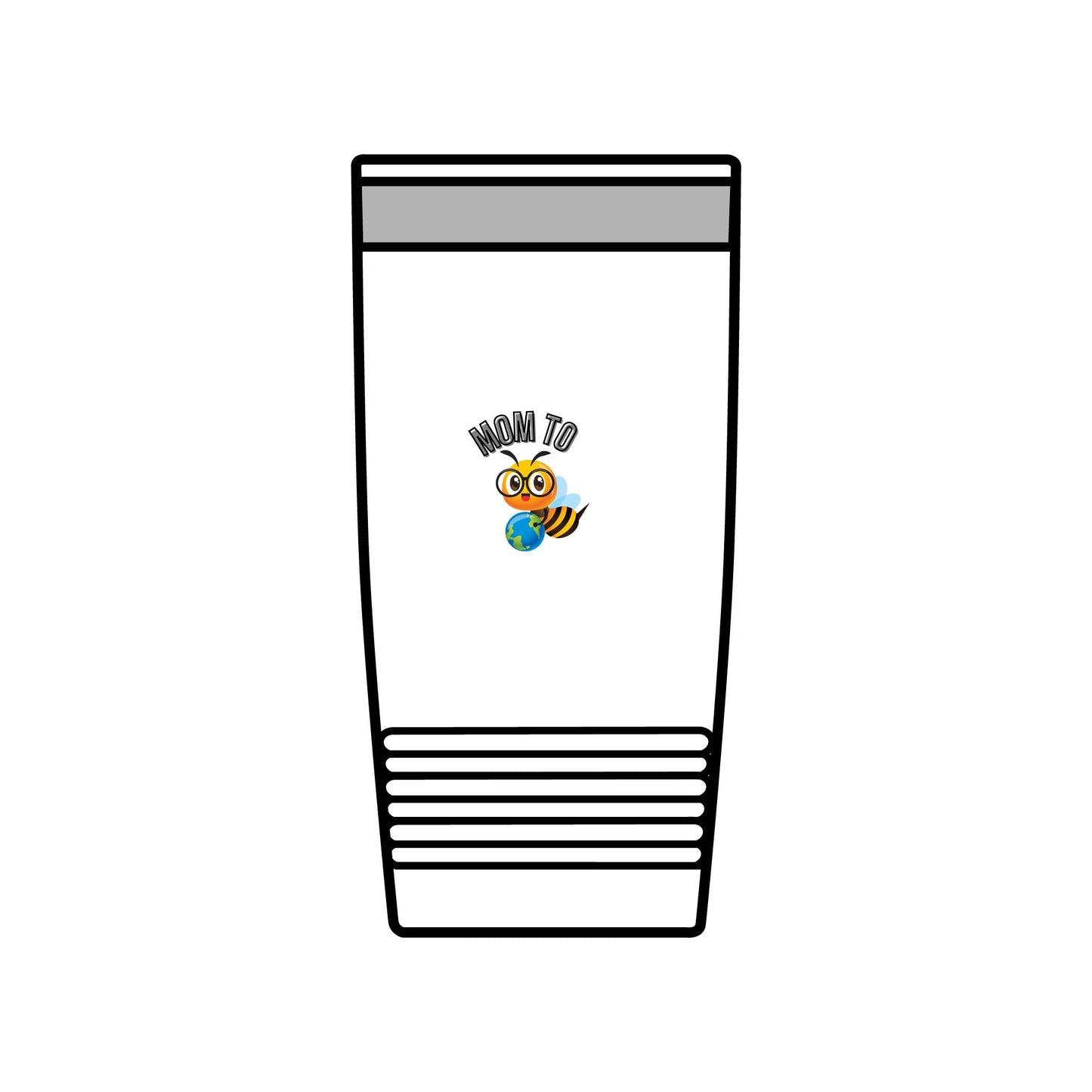 Mom To Bee Insulated Tumbler - 20oz Travel Mug for Busy Moms