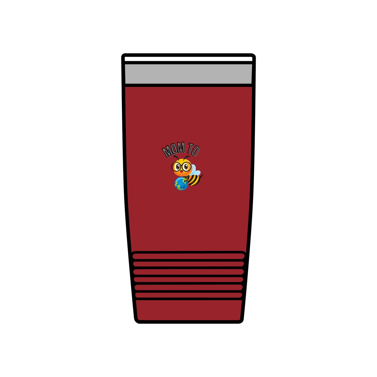 Mom To Bee Insulated Tumbler - 20oz Travel Mug for Busy Moms