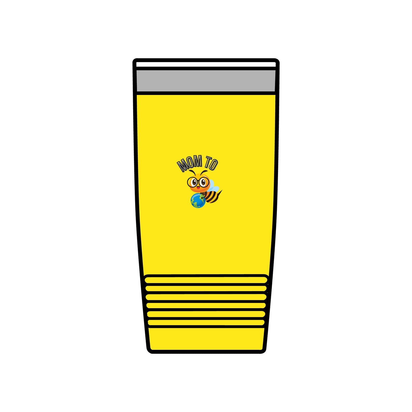 Mom To Bee Insulated Tumbler - 20oz Travel Mug for Busy Moms