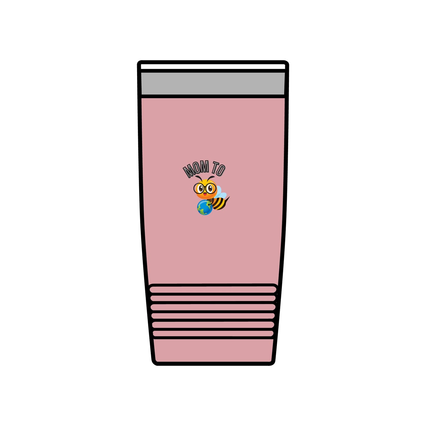 Mom To Bee Insulated Tumbler - 20oz Travel Mug for Busy Moms