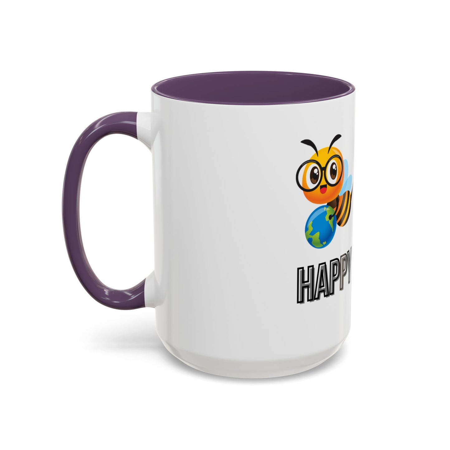 Cute "Bee Happy" Coffee Mug – 11 & 15oz Accent Mug for Nature Lovers