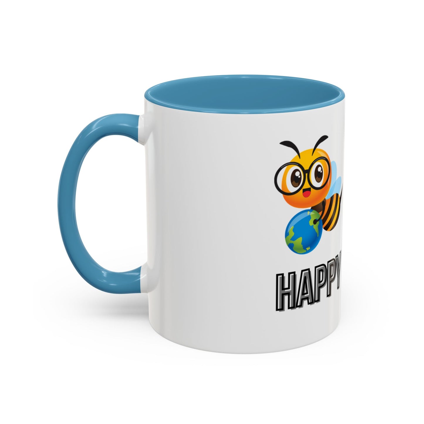 Cute "Bee Happy" Coffee Mug – 11 & 15oz Accent Mug for Nature Lovers