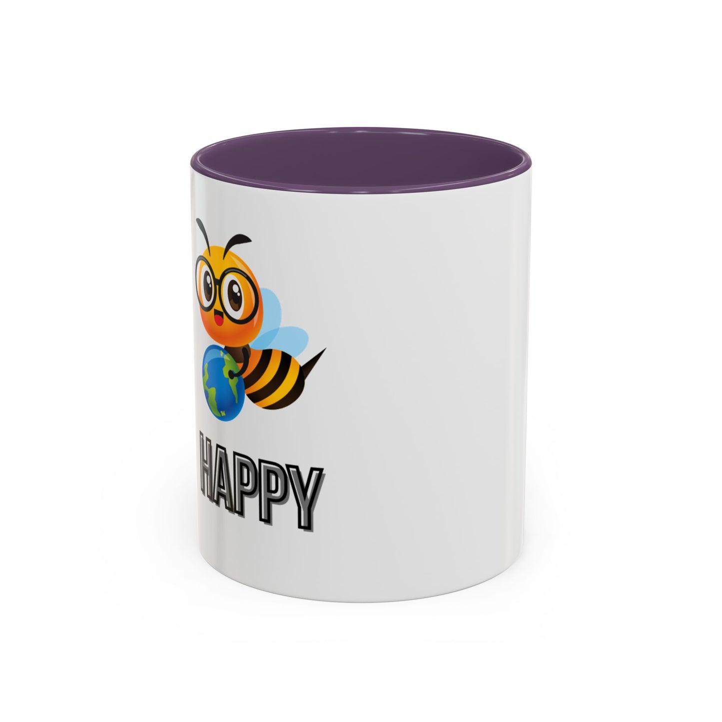 Cute "Bee Happy" Coffee Mug – 11 & 15oz Accent Mug for Nature Lovers