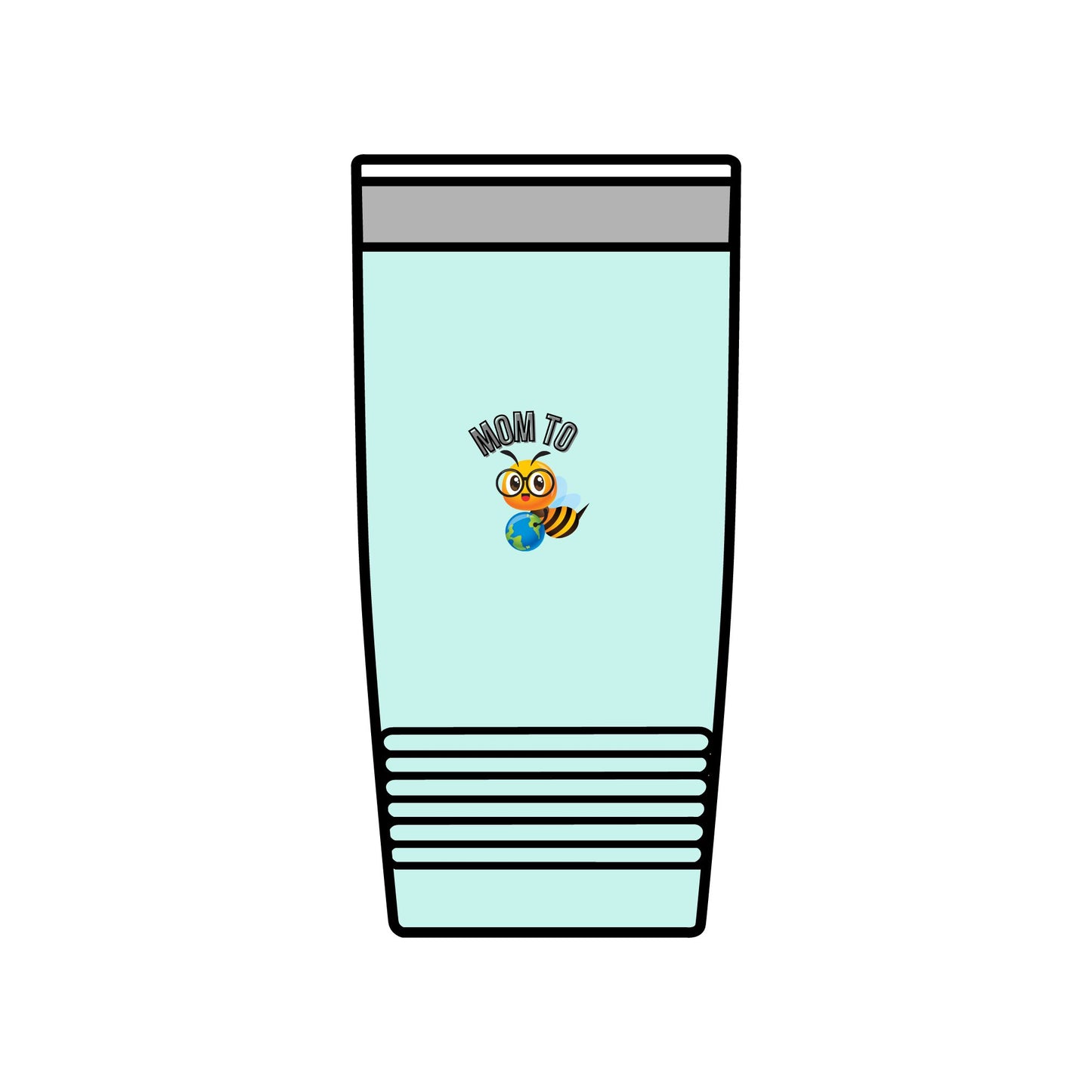 Mom To Bee Insulated Tumbler - 20oz Travel Mug for Busy Moms