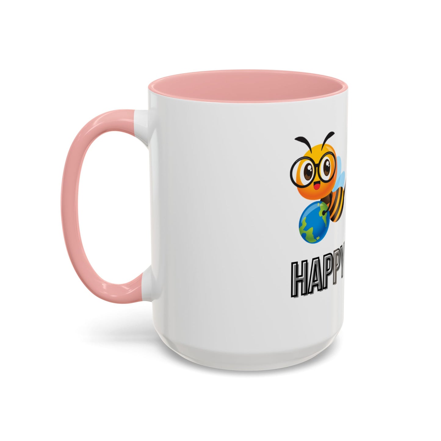 Cute "Bee Happy" Coffee Mug – 11 & 15oz Accent Mug for Nature Lovers