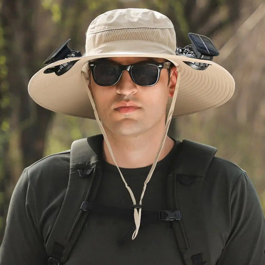 Solar Cooling Fan Hat